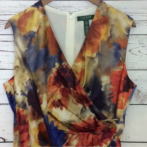 Ralph Lauren Multicolor sleeveless floral sheath dress - Picture 13 of 14